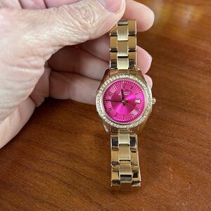 Gold and Pink Women's Watch